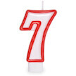 Svíčka číslo ''7'' 75mm