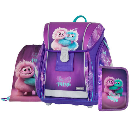 Aktovka školní Premium Light Monster sada