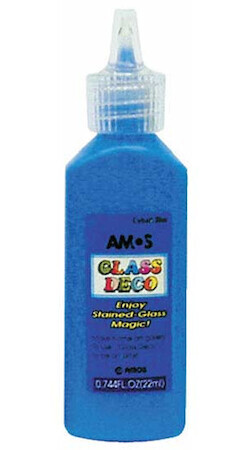 Barva na sklo modrá 22ml