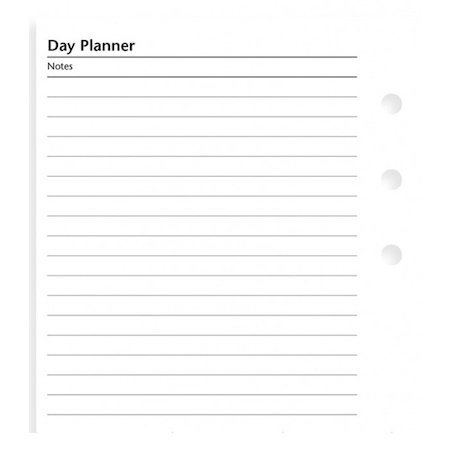 Diář FILOFAX Náhradní náplň osobní Plán dne