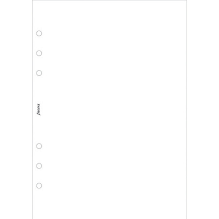 Diář FILOFAX náplň A5 papír nelinkovaná