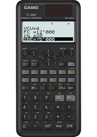 Kalkulačka Casio FC 200 V 2E