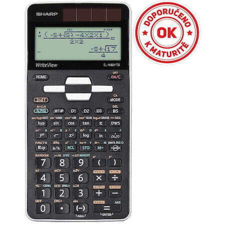 Kalkulačka Sharp ELW531TGWH černo-bílá