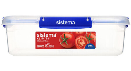 Krabička na potraviny 4 klipy 2,2 l Sistema® KLIP IT PLUS™