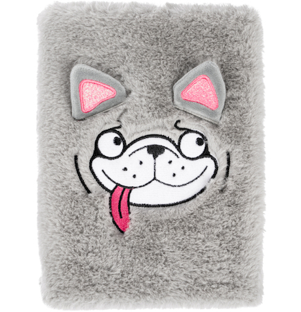 Notes plyšový Doggie 15x21cm