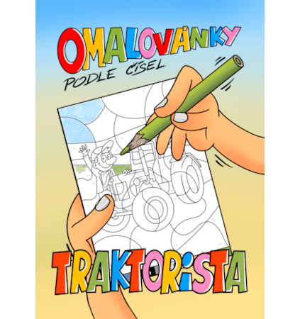 Omalovánky A4 podle čísel Traktorista