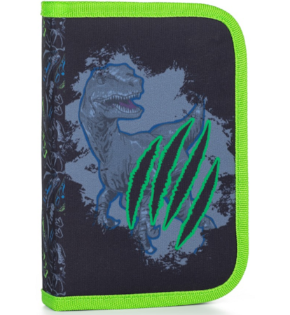 Penál jednopatrový prázdný 2 klopy Oxy Go Dino