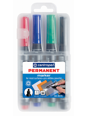 Popisovač Centropen 8576 Permanent 4ks