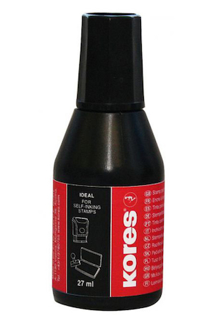 Razítkovací barva Kores černá 27ml