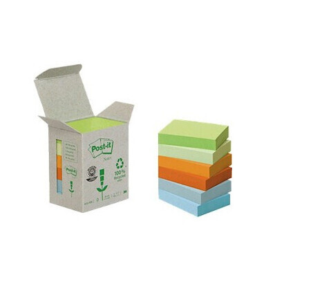 Samolepicí recyklované bloky Rainbow 76x76mm pastelový mix