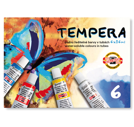 Temperové barvy 162547 6 barev MOTÝL