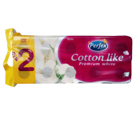 Toaletní papír Perfex 3 vrstvý  Cotton Like 10ks