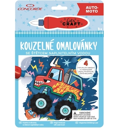 Vodové omalovánky Auto-moto