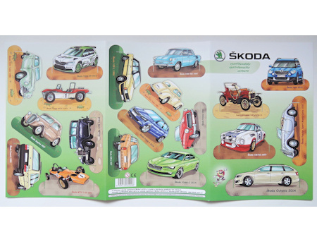 Vystřihovánky 3xA4 Škoda