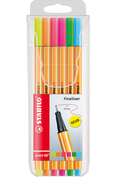 Dárek Popisovač Point 88 neon sada 6ks