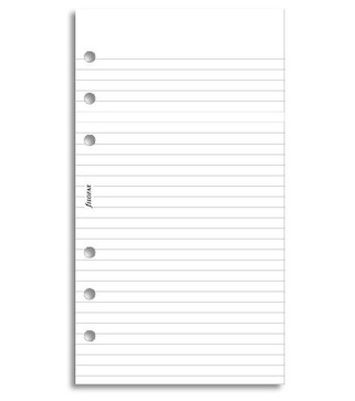 Diář FILOFAX Náhradní náplň osobní linkovaný papír