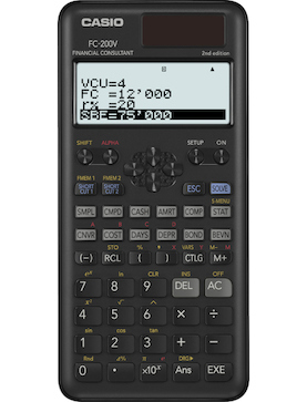 Kalkulačka Casio FC 200 V 2E