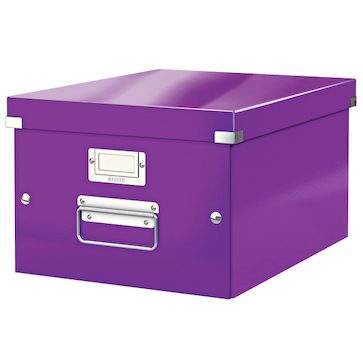 Krabice archivační CLICK-N-STORE A4 fialová