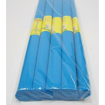 Krepový papír tyrkysový