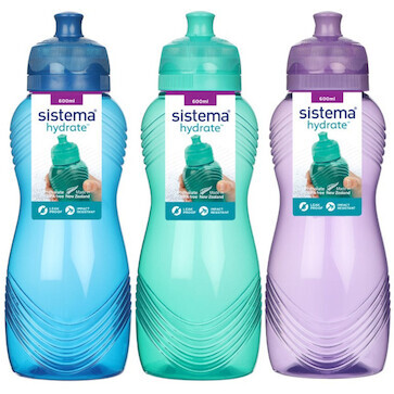 Láhev Wave Twist ‘n’ Sip 600ml Sistema® Hydrate™ mix