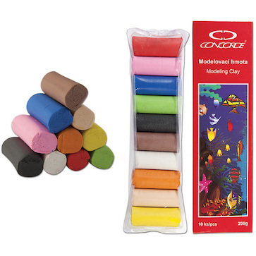 Modelína 10 barev v krabičce