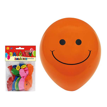 Nafukovací balónky Smile 23cm 12ks
