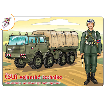 Omalovánky A5 ČSLA vojenská technika