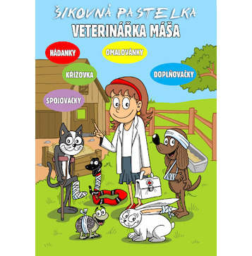 Omalovánky, křížovky, spojovačky Veterinářka Máša