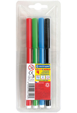 Popisovač Centropen 7550 sada 4 ks