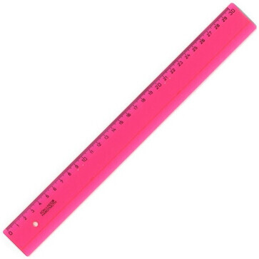 Pravítko 30cm růžové