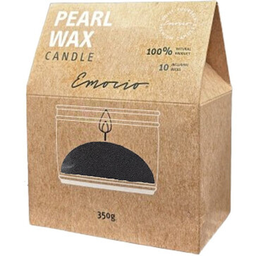 Svíčka sypaný vosk 350 g + 10ks knotů černá