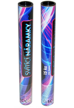 Svítící tyčinka náramek 20 cm 15ks