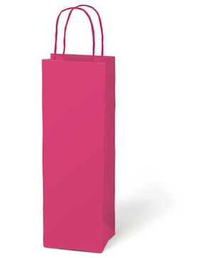 Taška papírová dárková T12 kraft 120x360x90mm růžová