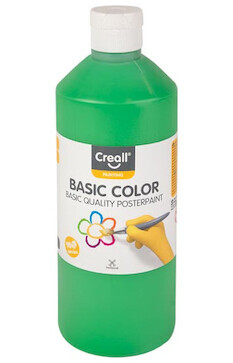 Tempera Creall basic 500ml středně zelená