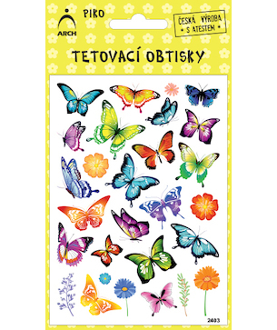 Tetovací obtisky Piko motýlci