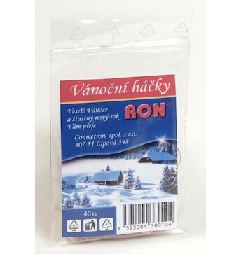 Vánoční háčky na stromeček pozinkované