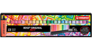 Zvýrazňovač Stabilo Boss ARTY sada 23ks